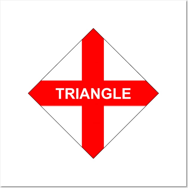 England Triangle Wall Art by rockcock